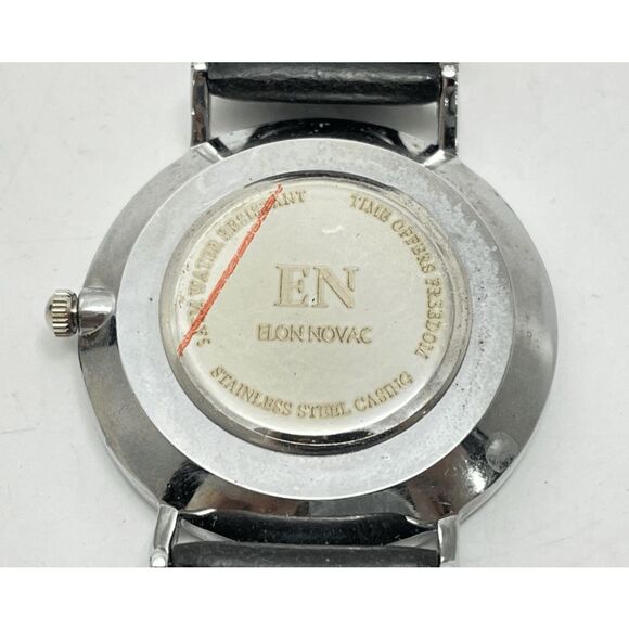 Elon Novac ALEXANDER IOB Black Wristwatch, MSRP $229 - Picture 8 of 14